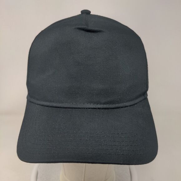 Otto Snapback Hat Black OSFM Adjustable Vent Holes Outdoor Blank - Picture 2 of 9